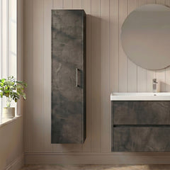 [BFPF2661] Winshill Wall Hung 1 Door Tall Cabinet, 350mm, Choice of Colour - Silo