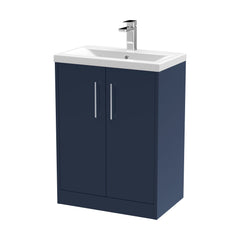 [BFPF2903A] Winshill Contemporary 2 Door Floor Standing Vanity Basin Unit with Mid-Edge Basin, Choice of Size and Colour - Cutout