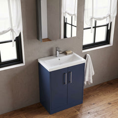 [BFPF2903A] Winshill Contemporary 2 Door Floor Standing Vanity Basin Unit with Mid-Edge Basin, Choice of Size and Colour