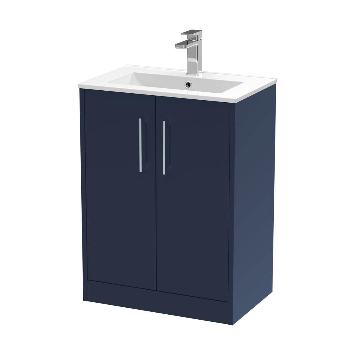 [BFPF2903B] Winshill Contemporary 2 Door Floor Standing Vanity Unit with Minimalist Basin - Choice of Size and Colour - Cutout