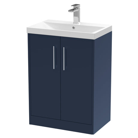 [BFPF2903D] Winshill Contemporary 2 Door Floor Standing Vanity Unit with Thin Edge Basin - Choice of Size and Colour - Cutout