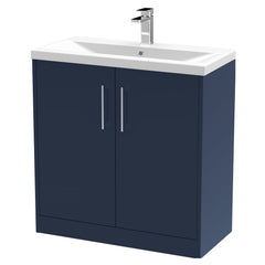 [BFPF2905A] Winshill Contemporary 2 Door Floor Standing Vanity Basin Unit with Mid-Edge Basin, Choice of Size and Colour - Cutout