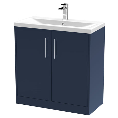 [BFPF2905A] Winshill Contemporary 2 Door Floor Standing Vanity Basin Unit with Mid-Edge Basin, Choice of Size and Colour - Cutout