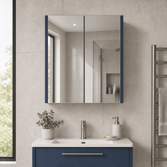 [BFPF2917] Winshill Wall Hung Mirror Cabinet Unit, 600mm, Choice of Colour