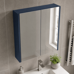 [BFPF2917] Winshill Wall Hung Mirror Cabinet Unit, 600mm, Choice of Colour