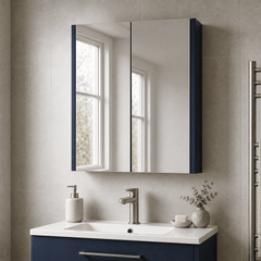 [BFPF2917] Winshill Wall Hung Mirror Cabinet Unit, 600mm, Choice of Colour