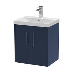 [BFPF2921D] Winshill Contemporary 2 Door Wall Hung Vanity Unit with Thin Edge Basin - Choice of Size and Colour - Cutout