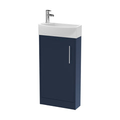 [BFPF2921R] Winshill Contemporary 1 Door Floor Standing Cloakroom Vanity Unit with Basin - Choice of Orientation and Colour - Cutout