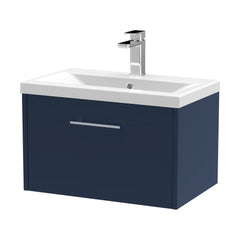 [BFPF2922A] Winshill Contemporary 1 Drawer Wall Hung Vanity Unit with Mid-Edge Basin - Choice of Size and Colour - Cutout