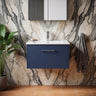[BFPF2922B] Winshill Wall Hung 1 Drawer Vanity Unit with 1 Tap Hole Minimalist Basin, Choice of Size and Colour - Silo