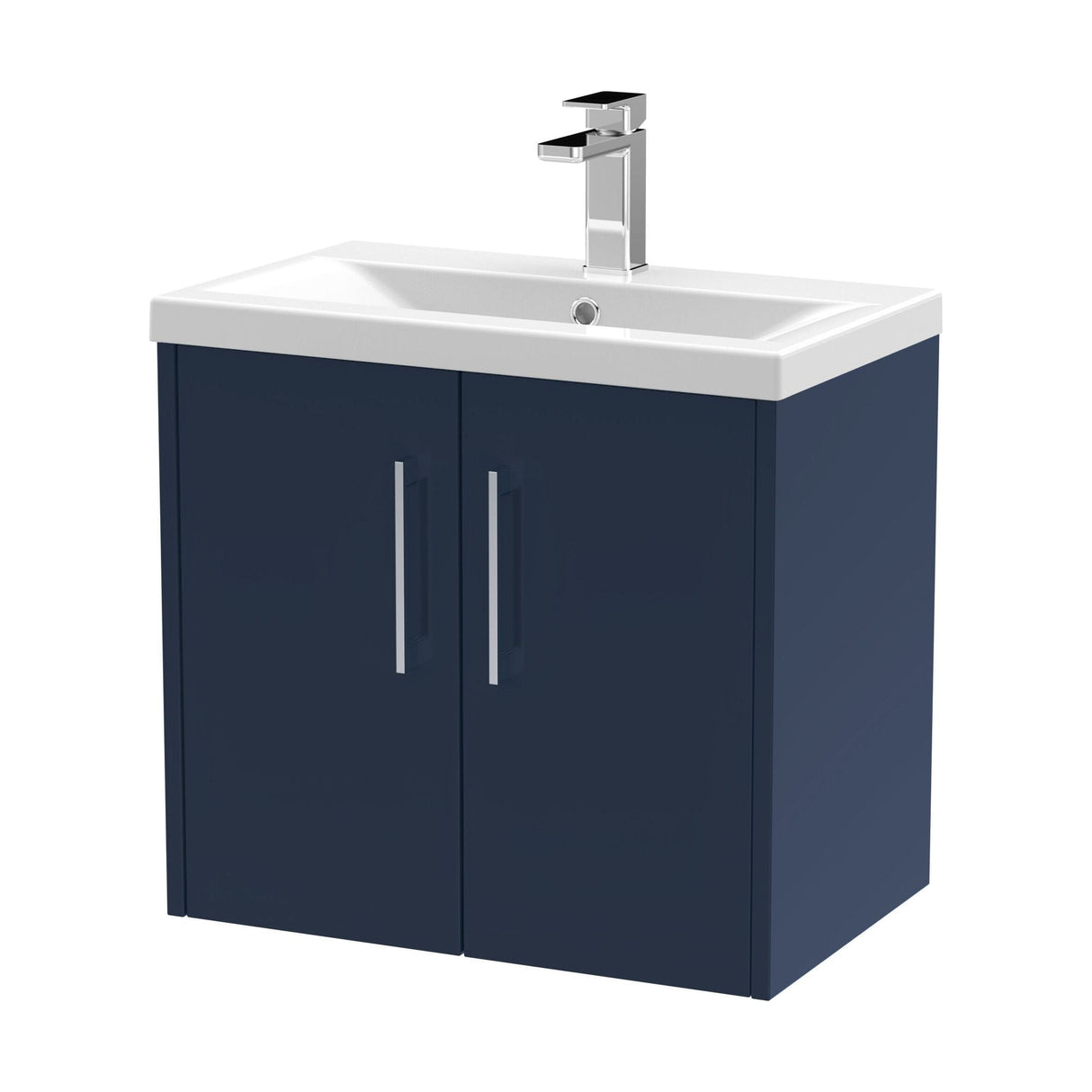 [BFPF2923A] Winshill Contemporary 2 Door Wall Hung Vanity Unit with Mid-Edge Basin - Choice of Size and Colour - Cutout