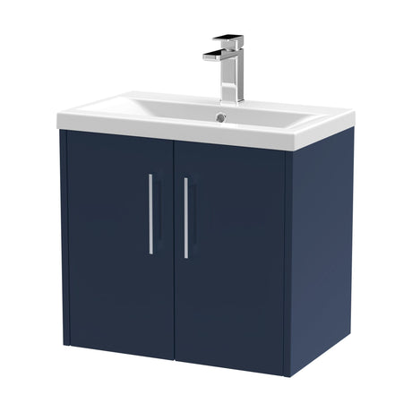 [BFPF2923A] Winshill Contemporary 2 Door Wall Hung Vanity Unit with Mid-Edge Basin - Choice of Size and Colour - Cutout