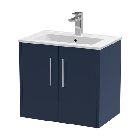 [BFPF2923B] Winshill Contemporary 2 Door Wall Hung Vanity Unit with Minimalist Basin - Choice of Size and Colour - Cutout