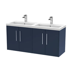 [BFPF2923C] Winshill Contemporary 4 Door 1200mm Wall Hung Vanity Unit with Thin Edge Basin - Choice of Colour - Cutout