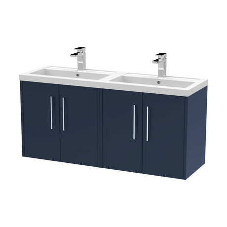 [BFPF2923C] Winshill Contemporary 4 Door 1200mm Wall Hung Vanity Unit with Thin Edge Basin - Choice of Colour - Cutout
