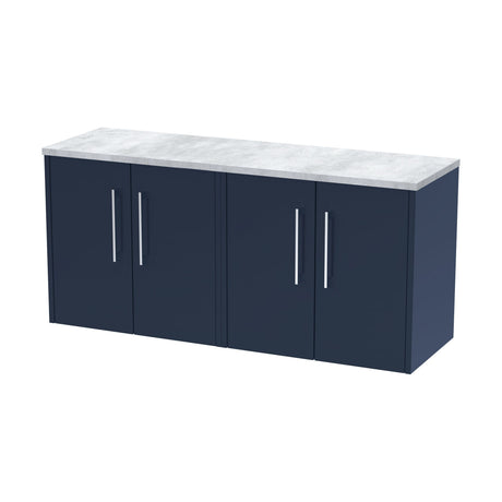 [BFPF2923LBG2] Winshill Contemporary Wall Hung Vanity Unit with Bellato Grey Laminate Worktop - Choice of Colour - Cutout