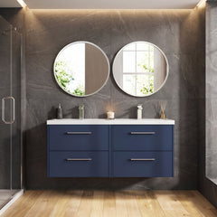 [BFPF2924C] Winshill Contemporary 4 Drawer 1200mm Wall Hung Vanity Unit with Double Basin - Choice of Colour