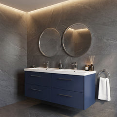 [BFPF2924C] Winshill Contemporary 4 Drawer 1200mm Wall Hung Vanity Unit with Double Basin - Choice of Colour