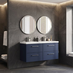 [BFPF2924C] Winshill Contemporary 4 Drawer 1200mm Wall Hung Vanity Unit with Double Basin - Choice of Colour