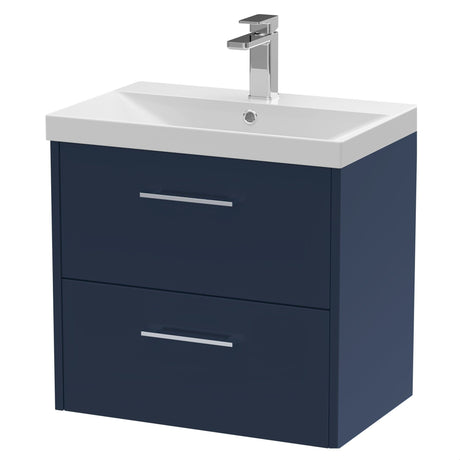[BFPF2924D] Winshill Contemporary 2 Drawer Wall Hung Vanity Unit with Thin Edge Basin - Choice of Size and Colour - Cutout