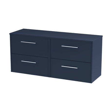 [BFPF2924W2] Winshill Contemporary 4 Drawer 1200mm Wall Hung Vanity Unit with Worktop - Choice of Colour - Cutout