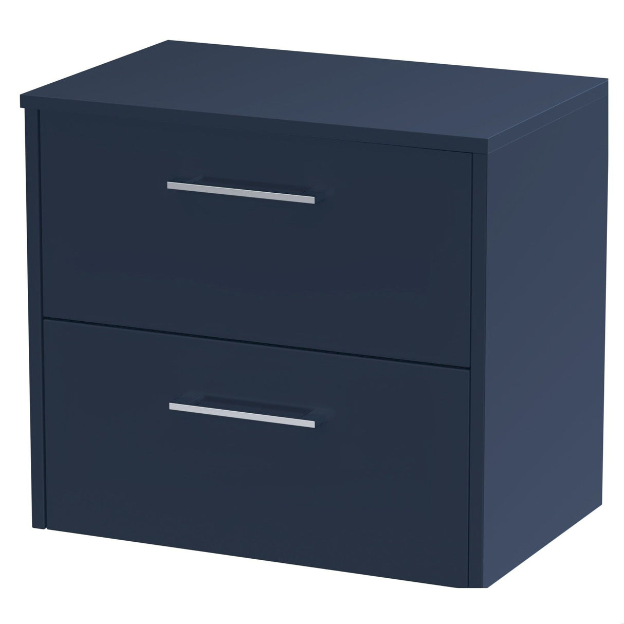 [BFPF2924W] Winshill Contemporary 2 Drawer Wall Hung Vanity Unit with Worktop - Choice of Size and Colour - Cutout