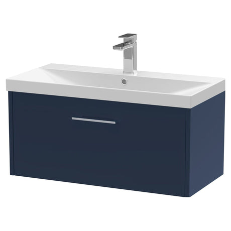 [BFPF2925D] Winshill Contemporary 1 Drawer Wall Hung Vanity Unit with Thin Edge Basin - Choice of Size and Colour - Cutout