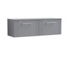 [BFPF294W2] Belvide Retro Partial Fluted 1 Drawer Wall Hung Vanity Unit with Colour Coordinating Worktop, Choice of Colour - Cutout