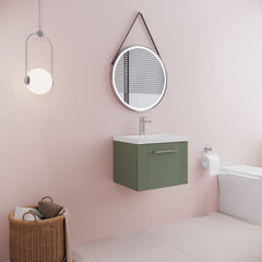 [BFPF891A] Belvide Partial Fluted 1 Drawer Wall Hung Vanity Unit with Mid-Edge 1 Tap Hole Ceramic Basin - Lifestyle 3