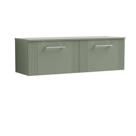 [BFPF894W2] Belvide Retro Partial Fluted 1 Drawer Wall Hung Vanity Unit with Colour Coordinating Worktop, Choice of Colour - Cutout
