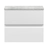 [BFRA104LBG] Mavesyn Contemporary 2 Drawer Wall Hung Vanity Unit with Laminate Worktop - Choice of Size and Colour - Cutout