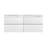 [BFRA104LCM2] Mavesyn Contemporary 4 Drawer Wall Hung Vanity Unit with Laminate Worktop - Choice of Colour - Cutout