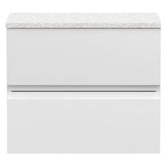 [BFRA104LCM] Mavesyn Contemporary 2 Drawer Wall Hung Vanity Unit with Laminate Worktop - Choice of Size and Colour - Cutout