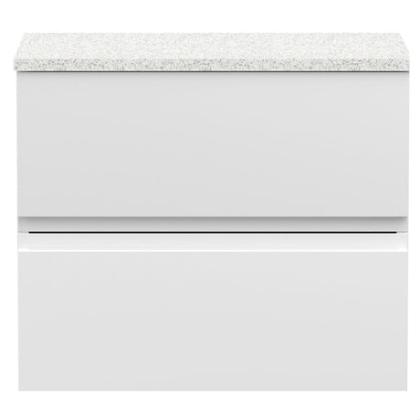 [BFRA104LCM] Mavesyn Contemporary 2 Drawer Wall Hung Vanity Unit with Laminate Worktop - Choice of Size and Colour - Cutout
