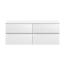 [BFRA104W2] Mavesyn Contemporary 4 Drawer Wall Hung Vanity Unit with Worktop - Choice of Colour - Cutout