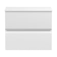 [BFRA104W] Mavesyn Contemporary 2 Drawer Wall Hung Vanity Unit with Worktop, Satin White, 600mm - Cutout