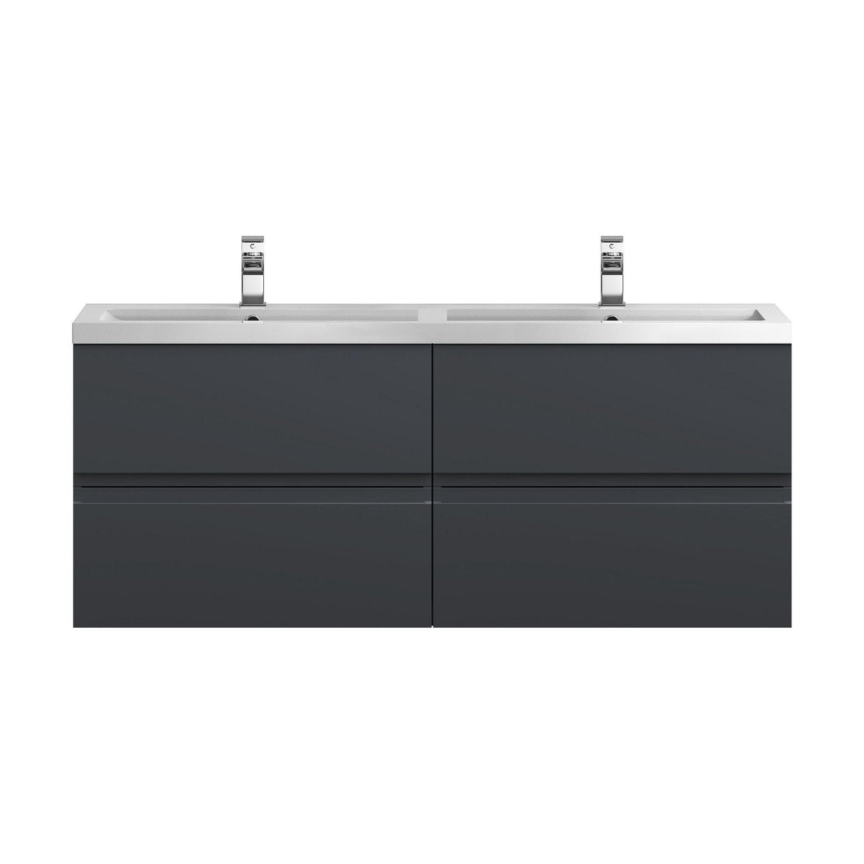 [BFRA1404C] Mavesyn Contemporary 4 Drawer Wall Hung Vanity Unit with Basin - Choice of Colour - Cutout
