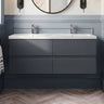 [BFRA1404F] Mavesyn Contemporary 4 Drawer Wall Hung Vanity Unit with Basin - Choice of Colour - Silo