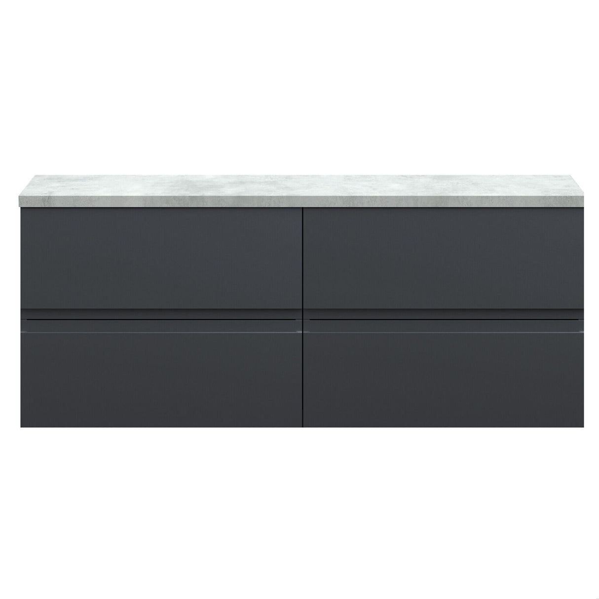 [BFRA1404LBG2] Mavesyn Contemporary 4 Drawer Wall Hung Vanity Unit with Laminate Worktop - Choice of Colour - Cutout