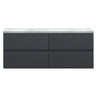 [BFRA1404LBG2] Mavesyn Contemporary 4 Drawer Wall Hung Vanity Unit with Laminate Worktop - Choice of Colour - Cutout