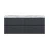 [BFRA1404LCM2] Mavesyn Contemporary 4 Drawer Wall Hung Vanity Unit with Laminate Worktop - Choice of Colour - Cutout