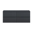 [BFRA1404W2] Mavesyn Contemporary 4 Drawer Wall Hung Vanity Unit with Worktop, Dark Grey, 1205mm - Cutout
