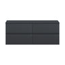 [BFRA1404W2] Mavesyn Contemporary 4 Drawer Wall Hung Vanity Unit with Worktop - Choice of Colour - Cutout