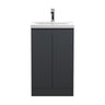[BFRA1407A] Mavesyn Contemporary 2 Door Floor Standing Vanity Unit with Mid-Edge Basin - Choice of Size and Colour - Cutout