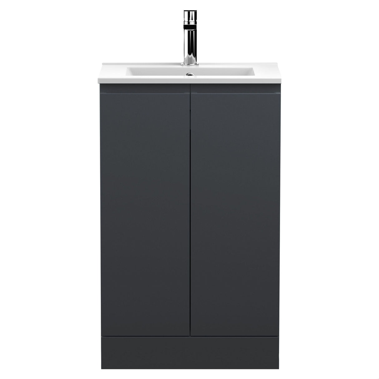 [BFRA1407B] Mavesyn Contemporary 2 Door Floor Standing Vanity Unit with Minimalist Basin - Choice of Size and Colour - Cutout