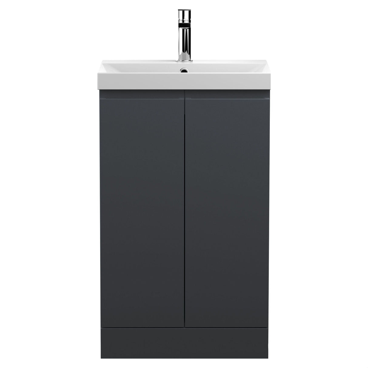 [BFRA1407D] Mavesyn Contemporary Floor Standing 2 Door Vanity Basin Unit with Thin-Edge Basin, Choice of Size and Colour - Cutout