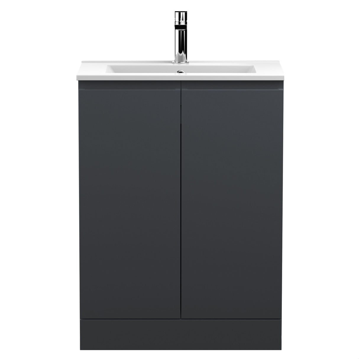 [BFRA1408B] Mavesyn Contemporary 2 Door Floor Standing Vanity Unit with Minimalist Basin - Choice of Size and Colour - Cutout