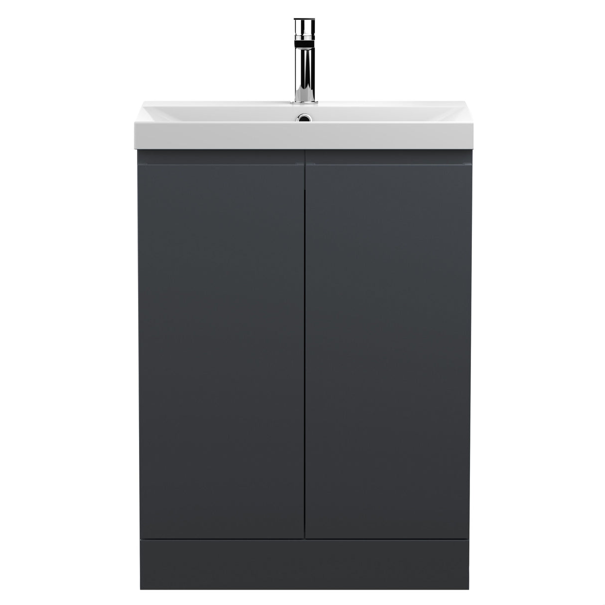 [BFRA1408D] Mavesyn Contemporary Floor Standing 2 Door Vanity Basin Unit with Thin-Edge Basin, Choice of Size and Colour - Cutout