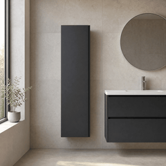 [BFRA1462] Mavesyn Contemporary 1 Soft Close Door Wall Hung Tall Storage Unit, 400mm, Choice of Colour