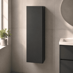 [BFRA1462] Mavesyn Contemporary 1 Soft Close Door Wall Hung Tall Storage Unit, 400mm, Choice of Colour